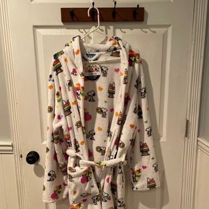 PEANUTS Snoopy Plush Robe Berkshire Rainbow L/XL (Brand New)